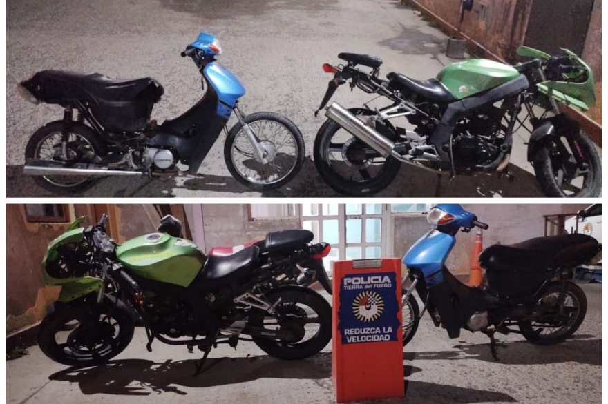 Policía encontró varias motos robadas luego de perseguir a un sospechoso