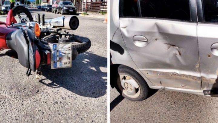 Una motociclista lesionada en un choque en Ushuaia