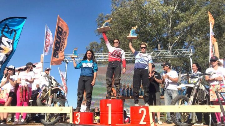 “July” Jerez, en el podio del Argentino de Enduro