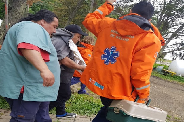 Pescador lesionado en Almanza