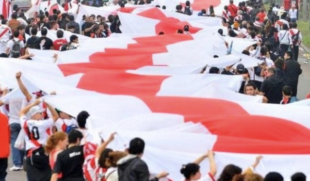 El 9 de diciembre, hinchas de River desplegarán una bandera de 120mts en el Cono de Sombra,