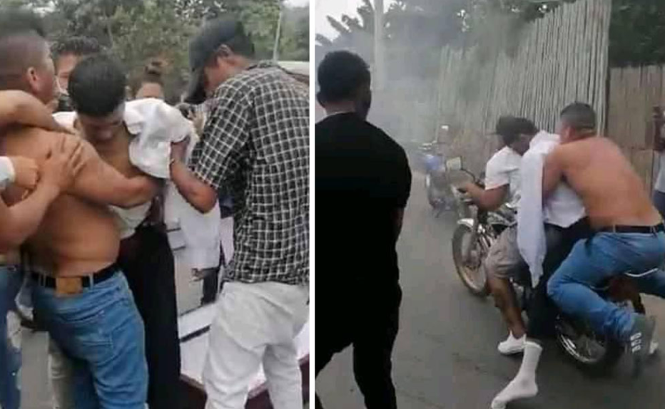 Sacaron el cuerpo de su amigo del ataúd para llevarlo a dar una vuelta en moto