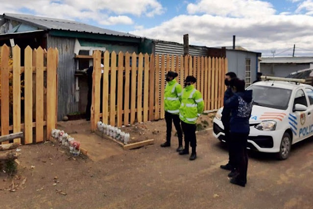 Allanamiento por una agresion, secuestro de un cuchillo y un imputado