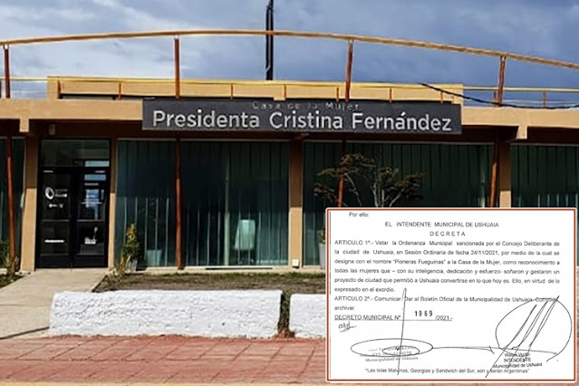 Casa de la Mujer ingreso al Concejo Deliberante el veto del nombre