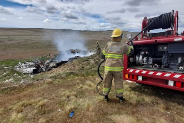 Incendio en un basural clandestino