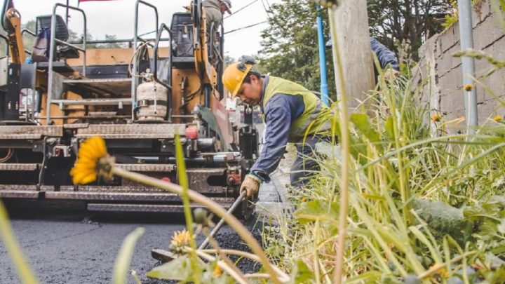 LA MUNICIPALIDAD PAVIMENTÓ MÁS DE 250 METROS LINEALES DE SOBERANÍA NACIONAL