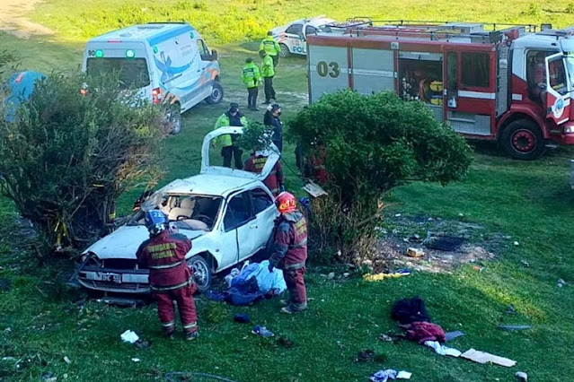 Despiste, con lesionados camino al Camping Municipal en Ushuaia