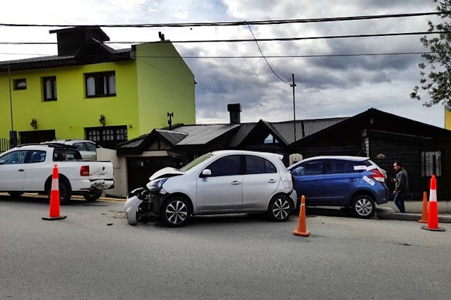 Triple choque y vehículo incautado en Ushuaia