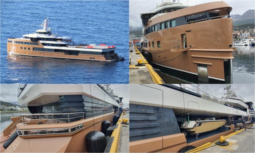 Atracó en Ushuaia “La Datcha”, único rompehielos de lujo del mundo