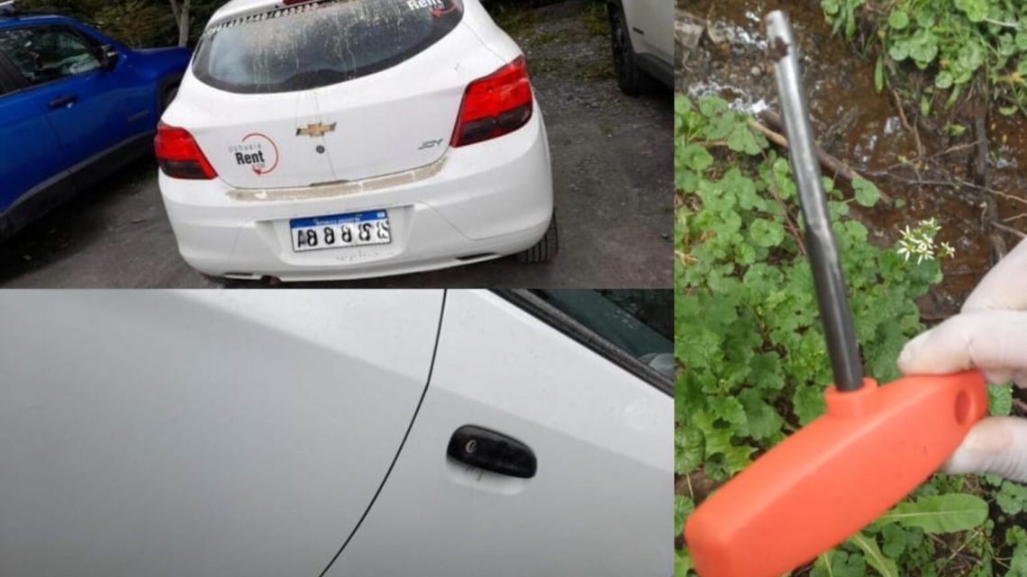 Sorprenden a un sujeto intentando forzar la puerta de un vehículo