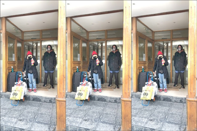 Quejas de vecinos por una mujer y su hijo que viven en la calle en Ushuaia Quejas de vecinos por una mujer y su hijo que viven en la calle en Ushuaia
