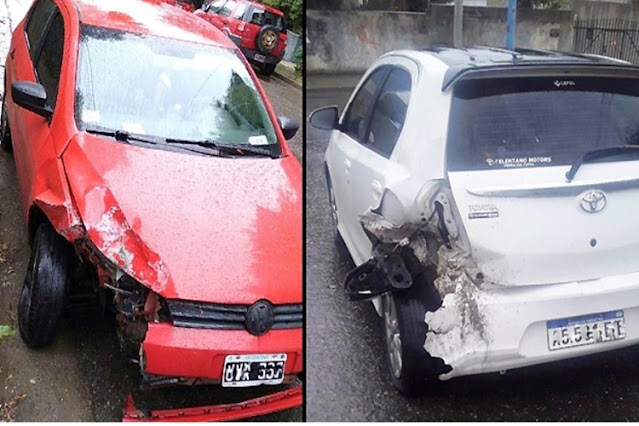 Choque en Ushuaia, vehiculo incautado por conductor con alcoholemia positiva