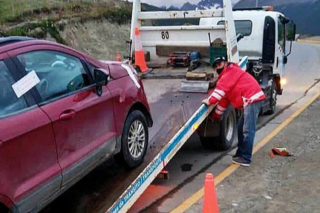 Conductor y acompañante detenidos en Ushuaia