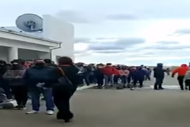 Protesta en Monte Aymond, fila con demora de hasta cinco horas