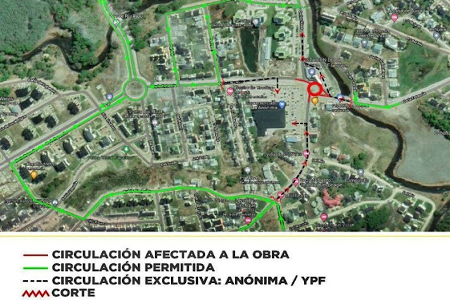 Rotonda del Pipo transito cortado desde el martes 4 por repavimentacion