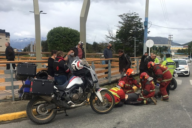 Policia ebrio, protagonizo choque, con motociclistas brasileros