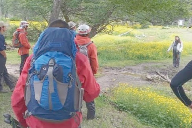 Turista extraviada en Laguna de los Tempanos