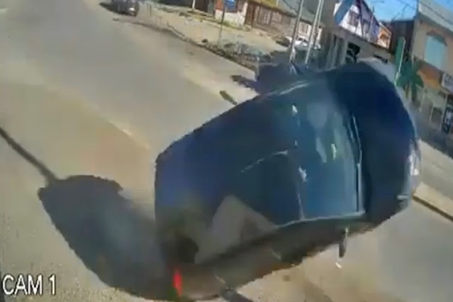 Iba a testearse, volco, choco un auto estacionado y encima le dio positivo