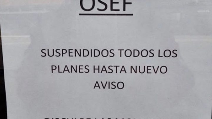 OSEF suma suspensiones por falta de pago ademas de la Farmacia, ahora también los Anestesistas