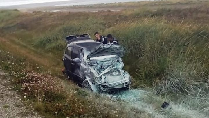 Despiste, Vuelco, Vehículo Incendiado Y Conductor Trasladado Al Hospital