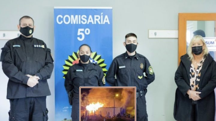 Medalla a policias que rescataron a menor del incendio de Andorra donde murieron sus hermanos