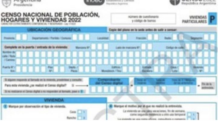 Piden La Suspensión Del Censo Nacional Porque Contempla La Exigencia Del DNI A Los Censados