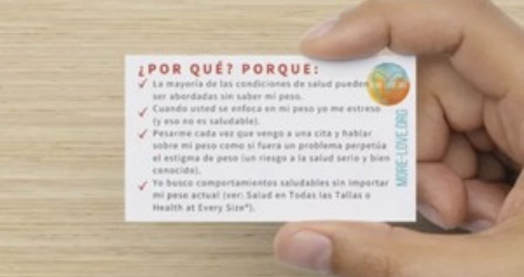 Campaña Para Que Los Médicos No Pesen A Los Pacientes «A Menos Que Sea Necesario» Campaña Para Que Los Médicos No Pesen A Los Pacientes «A Menos Que Sea Necesario»