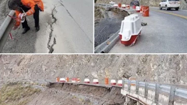 Obra De Vialidad Nacional, Para Contener Derrumbes En El Paso Garibaldi