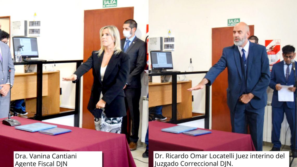 Cantiani y Locatelli asumieron sus nuevos cargos en el Juzgado Correccional de Río Grande