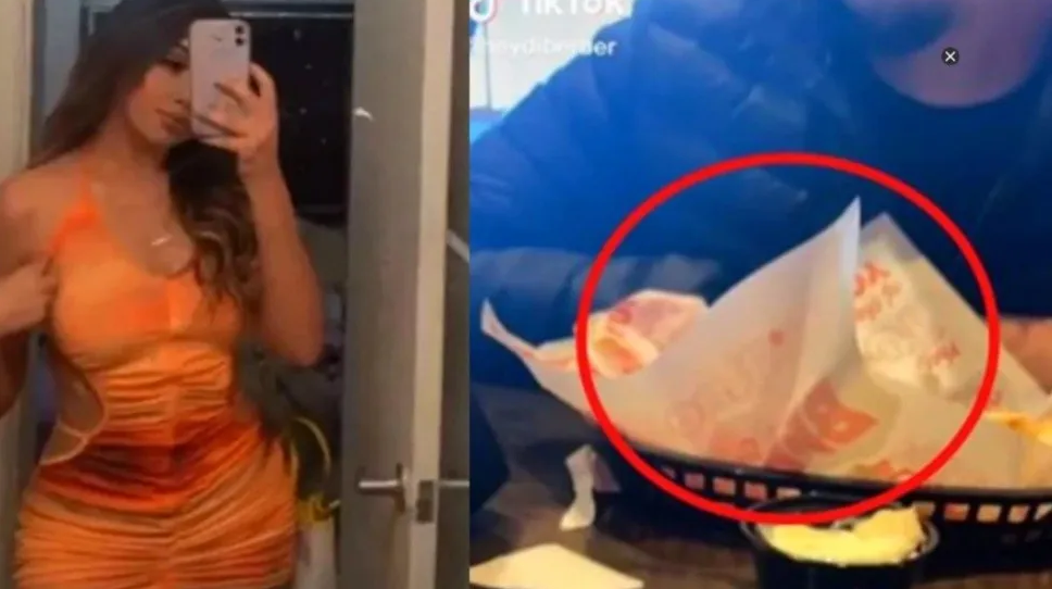 Ella se olvidó el dinero para pagar la cena de la primera cita y el chico compró comida para él solo
