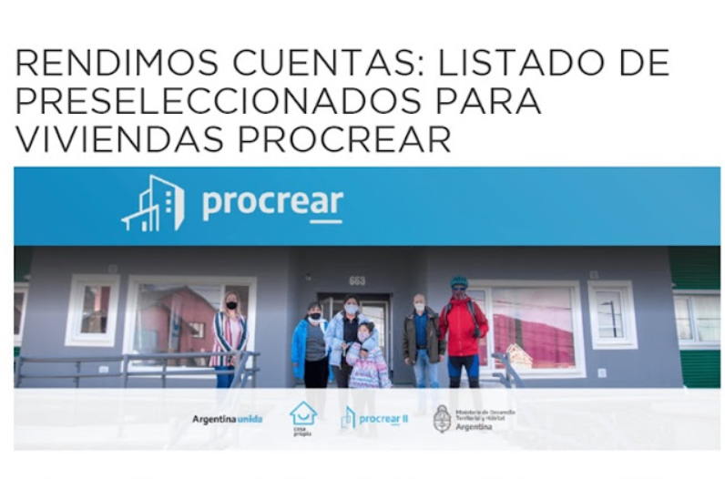PROCREAR Ushuaia, Municipalidad publica listado y piden denunciar si se detectan irregularidades