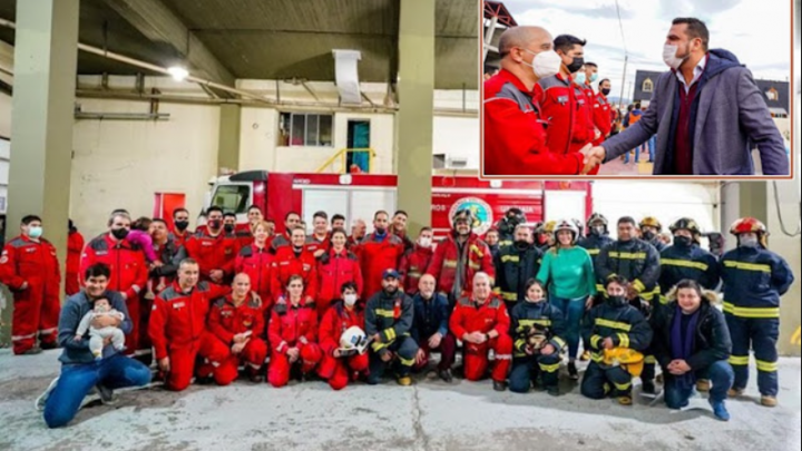 Acuerdo con el municipio para construir un barrio para los Bomberos en Ushuaia