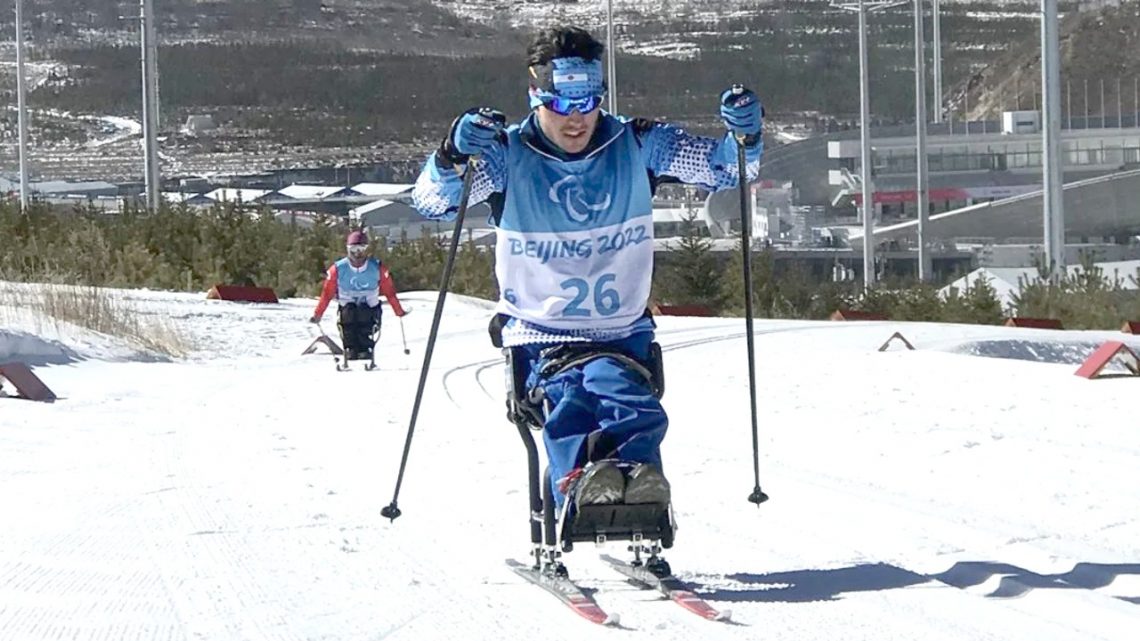 Nico Lima, abanderado argentino en su despedida de Beijing 2022