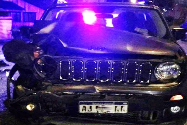 Choco, borracho un vehículo estacionado y lesiono a su hijo menor