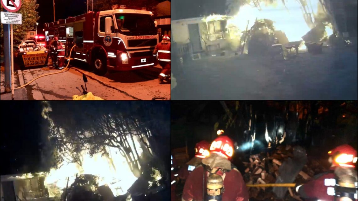 Incendio consumió un pequeño galpón