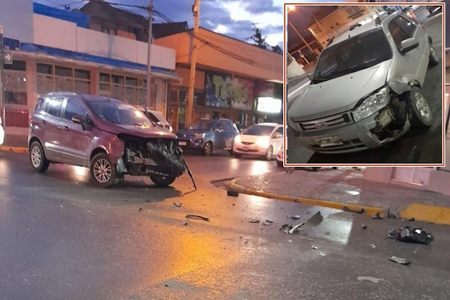 Choque en Kuanip y Rubinos con vehiculos incautados Choque en Kuanip y Rubinos con vehiculos incautados