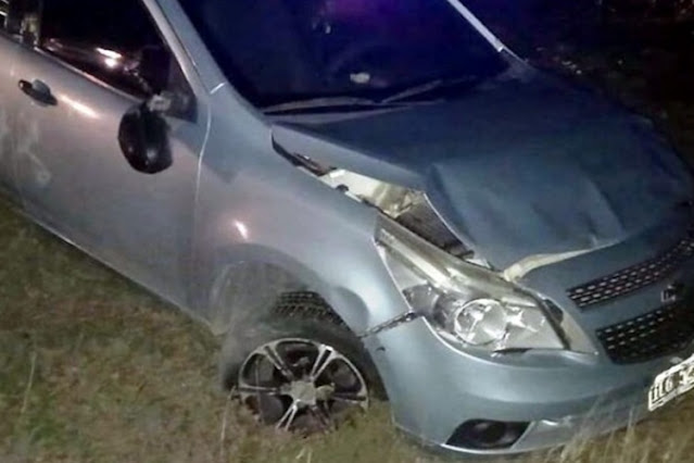 Despiste y vuelco en la Ruta 3, una mujer lesionada