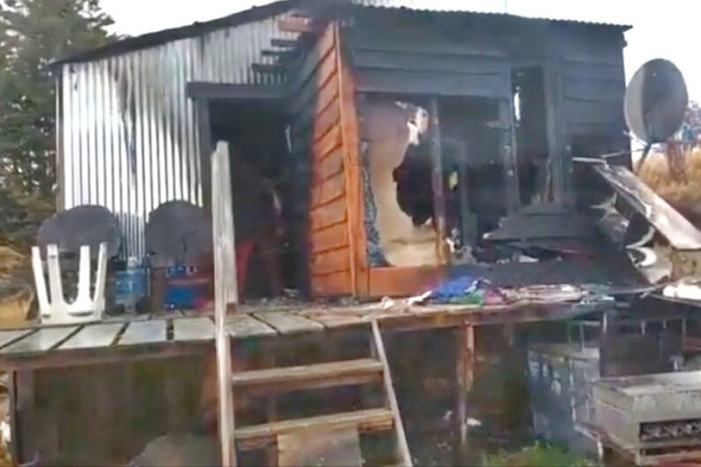 Incendio en una vivienda de la Urbanizacion San Martin en Ushuaia
