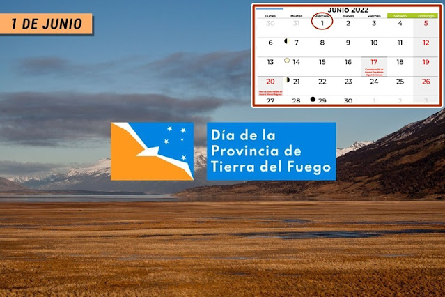 Miércoles 1 de Junio feriado provincial en TDF por el Dia de la Provincia