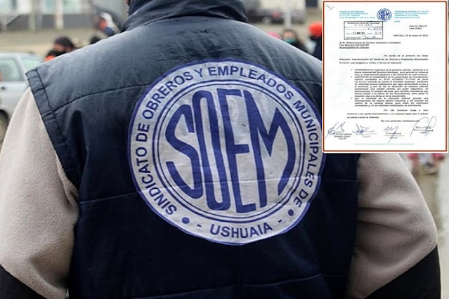 SOEM pide adelantar los aumentos salariales y reabrir las paritarias municipales en Ushuaia SOEM pide adelantar los aumentos salariales y reabrir las paritarias municipales en Ushuaia