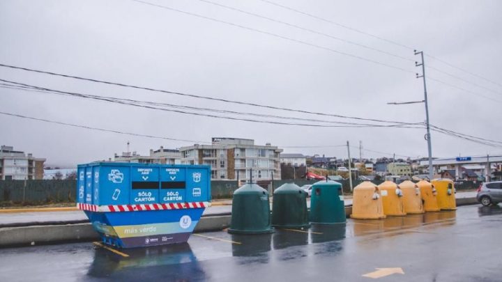EL MUNICIPIO DE USHUAIA COLOCÓ PUNTOS VERDES PARA LA RECOLECCIÓN DE CARTÓN