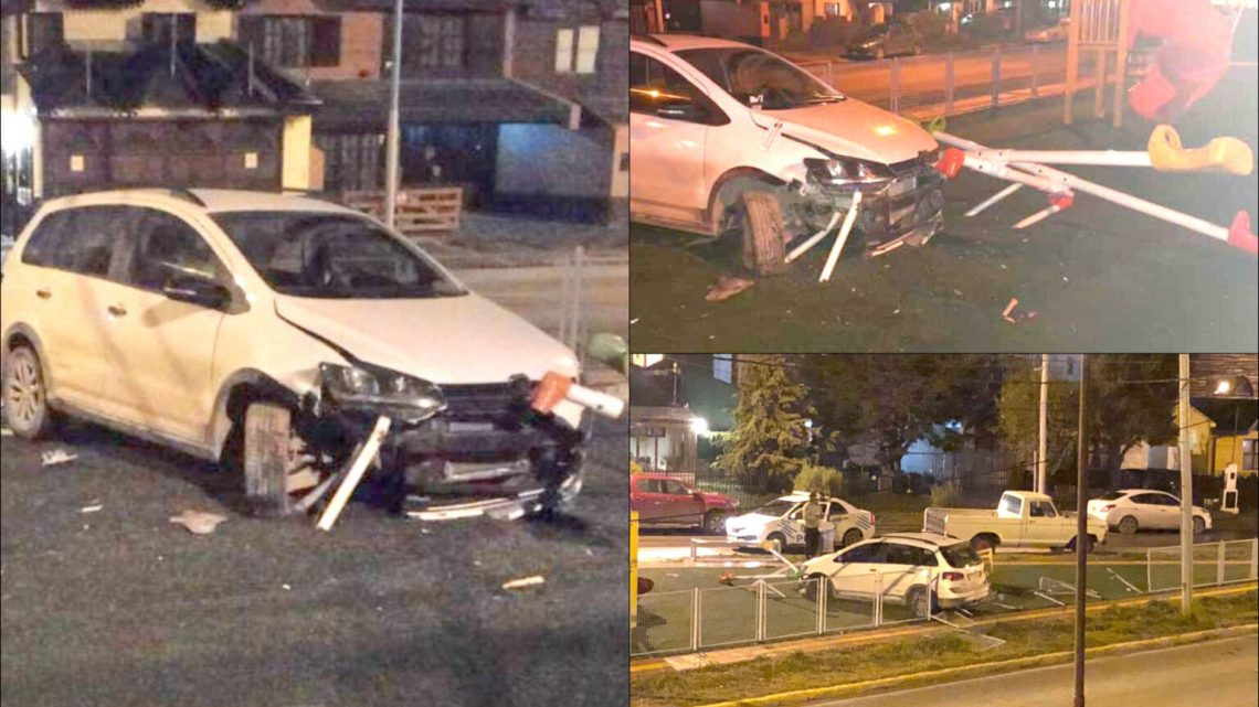 Ebrio destruyó una placita con juegos infantiles Ebrio destruyó una placita con juegos infantiles