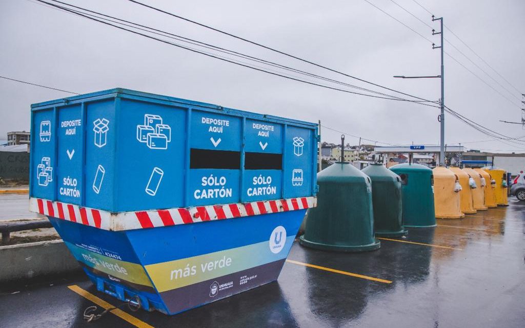 La ciudad cuenta con nuevos puntos verdes para la recolección de cartón