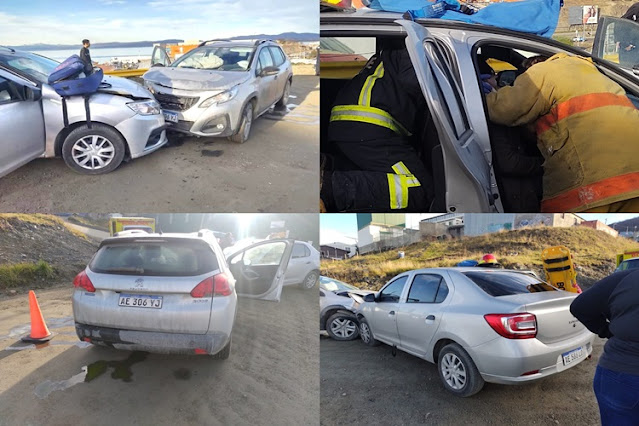 Dos lesionadas en un choque en la calle 2 de Abril