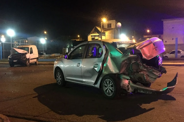 Choque, tres lesionados, uno de los conductores huyo a pie