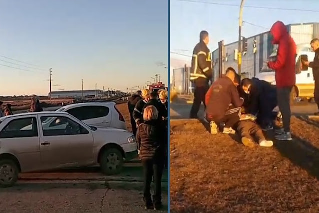 Joven atropellado y trasladado al Hospital