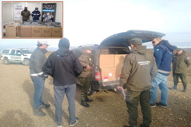 Contrabando Gendarmeria secuestro 13 mil paquetes de cigarrillos