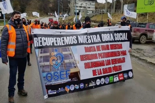 Gremios movilizan por OSEF, es la peor gestión de la Obra Social que hemos tenido