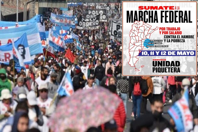 Marcha Piquetera Federal arranca desde Ushuaia hacia la Plaza de Mayo