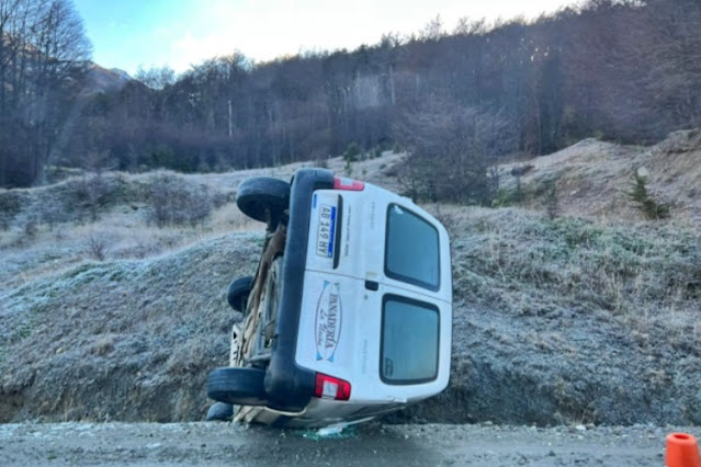 Vuelco en la Ruta 3 en la zona de Rancho Hambre
